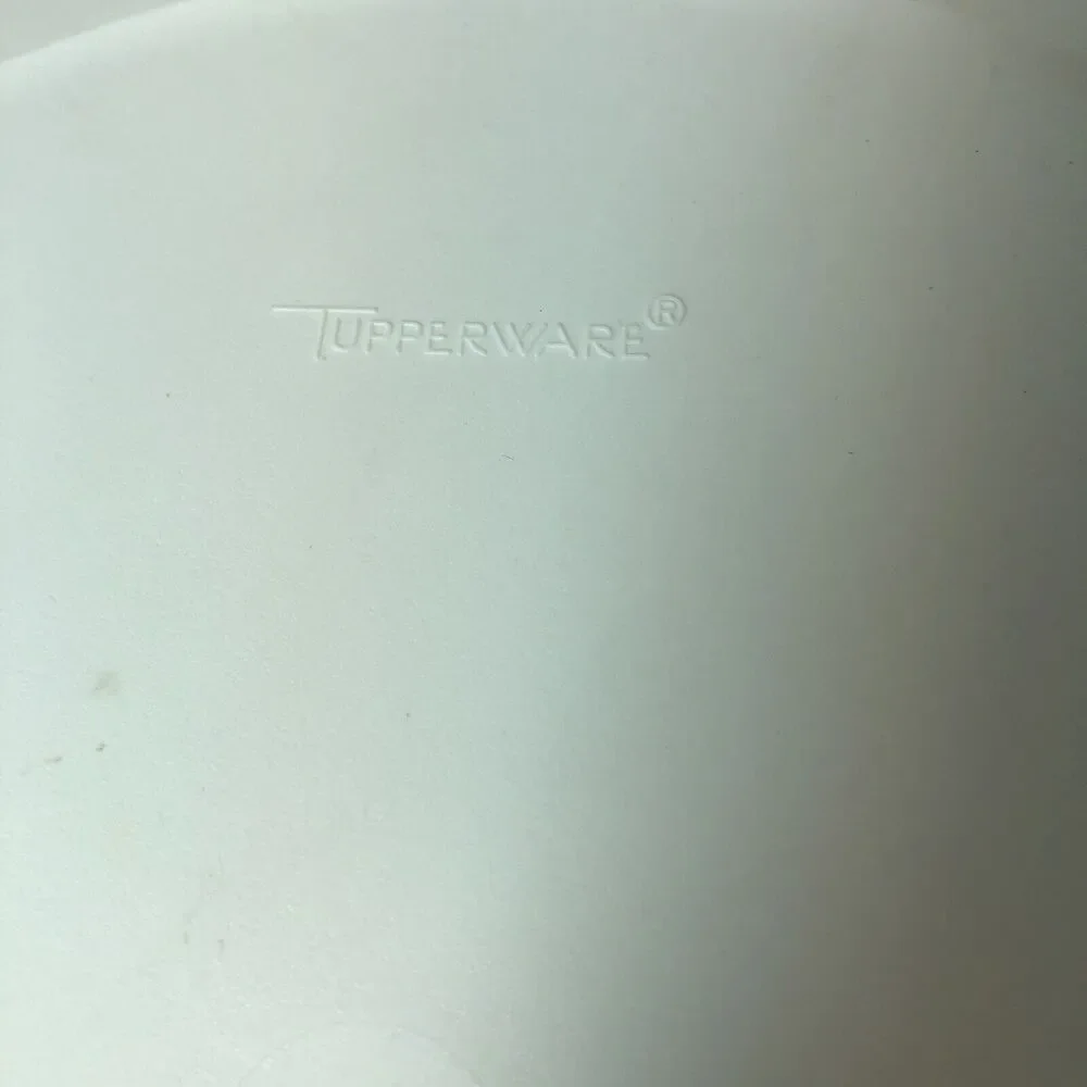 Tupperware Serving Tray Veggie Divided with Lid‎ 1665-1 No Dip Bowl White Large